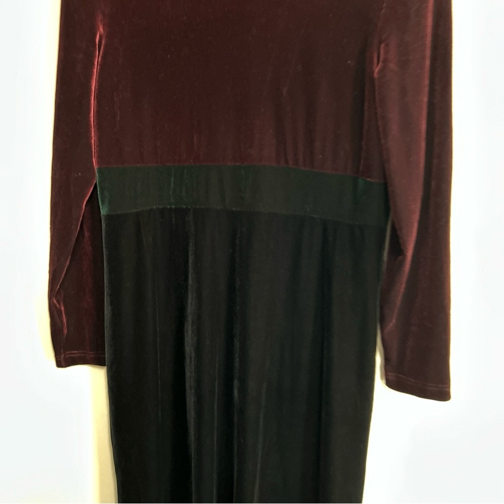 Talbots Women’s Medium Color Block Maxi Dress Min… - image 4